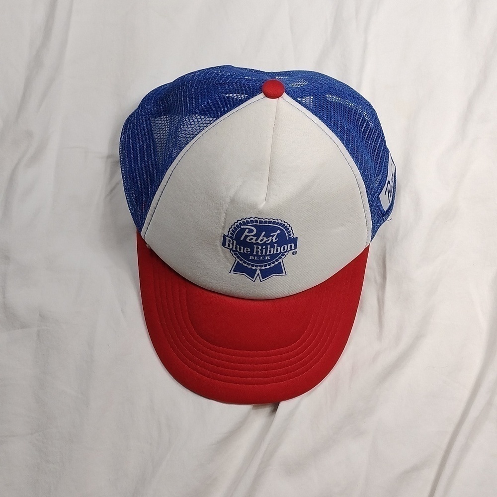 Pabst Blue ribbon mens snap back hat